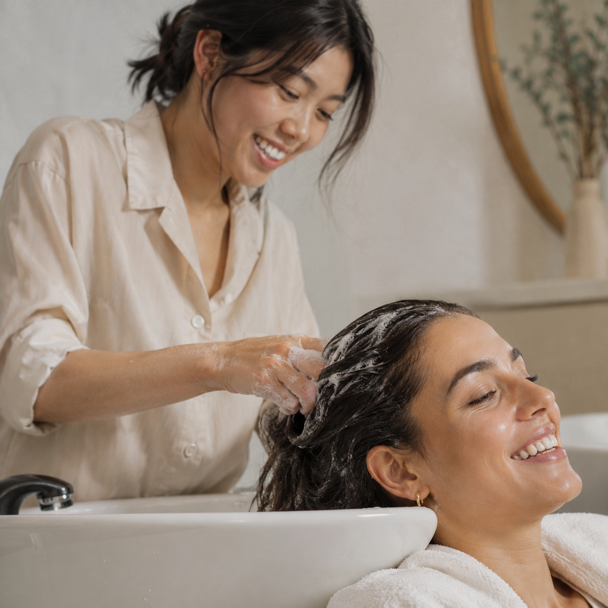 Haarwäsche im Salon – Kategorie Haar
