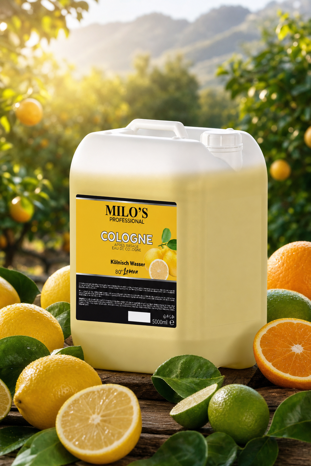 Barber Cologne Lemon 5L – Zitrus-Duftnote