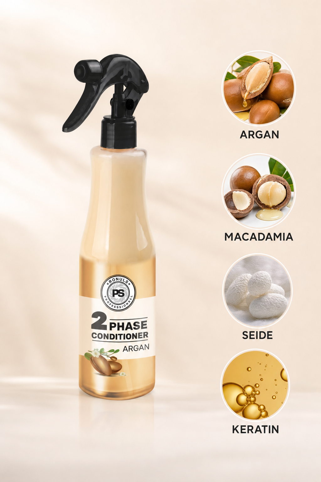 Conditioner RONULS 400ml Argan – Detailansicht