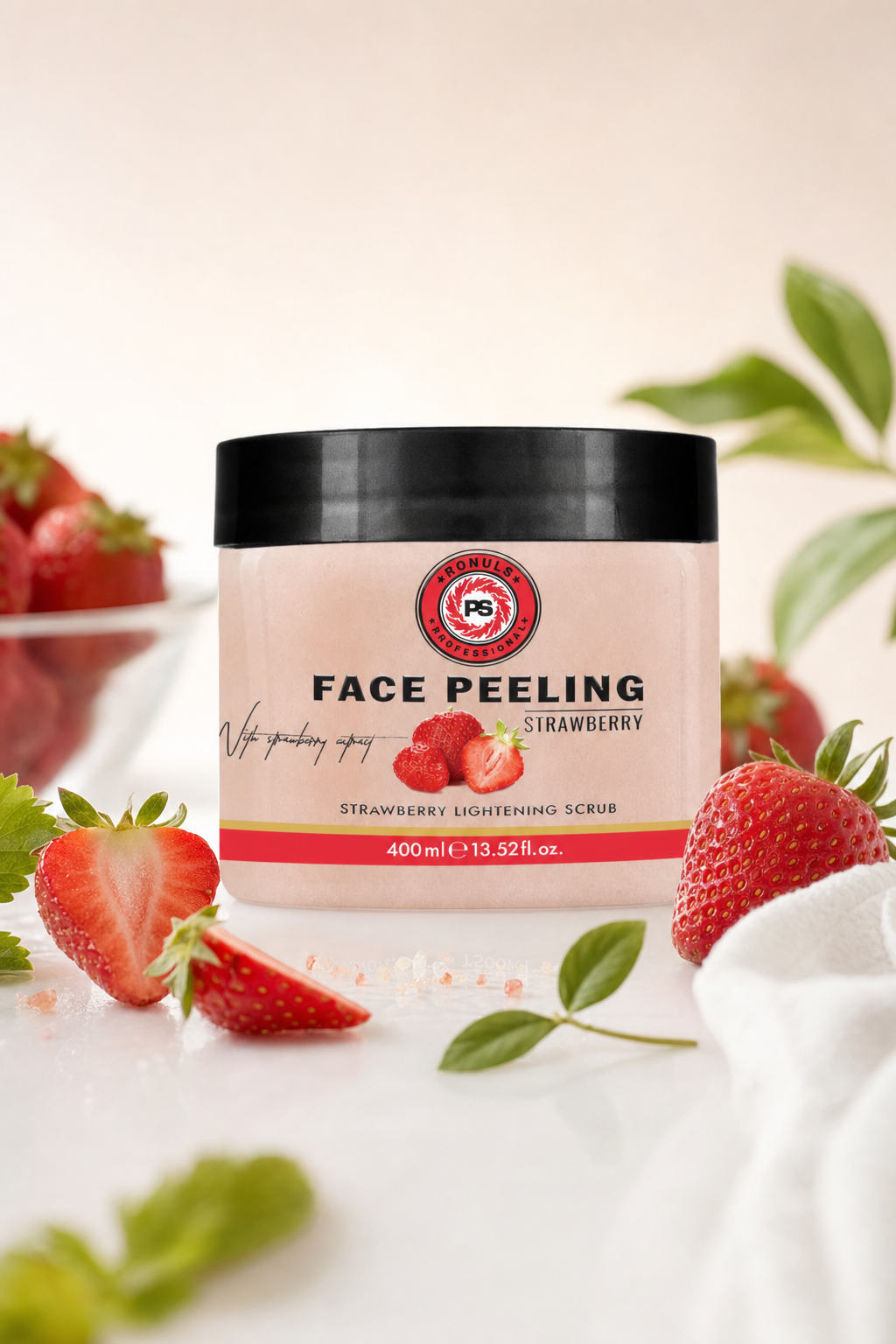 Gesichtspeeling Strawberry RONULS 400ml