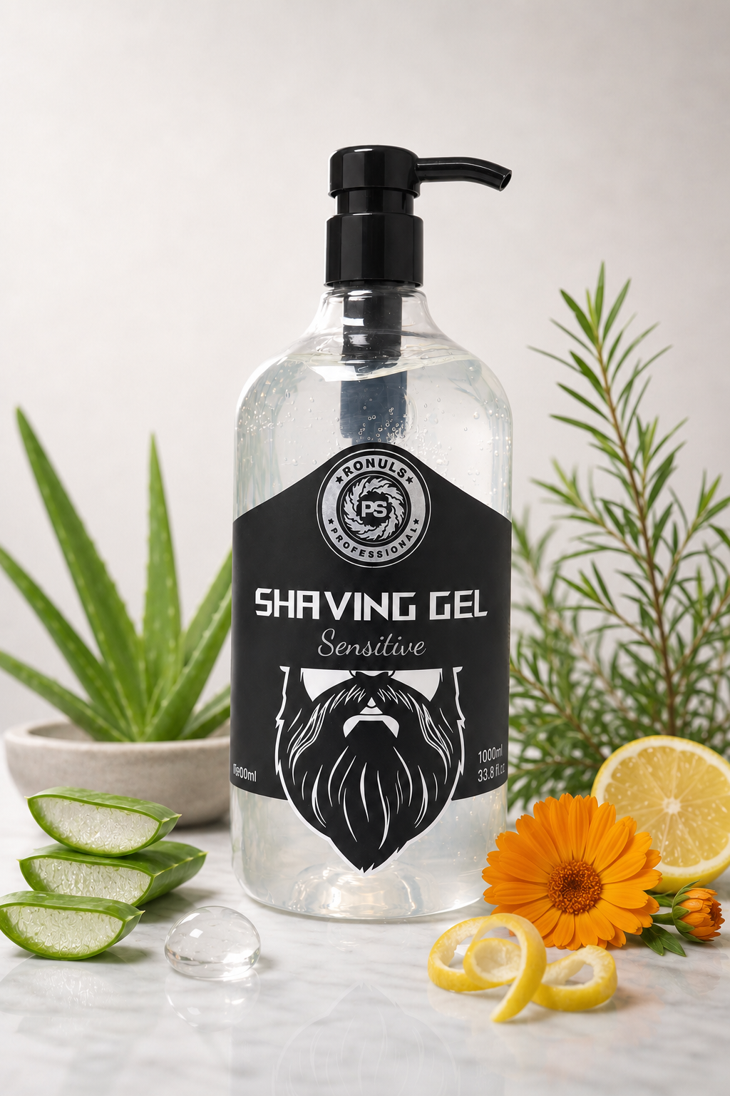 Rasiergel RONULS Sensitive Weiss 1 L