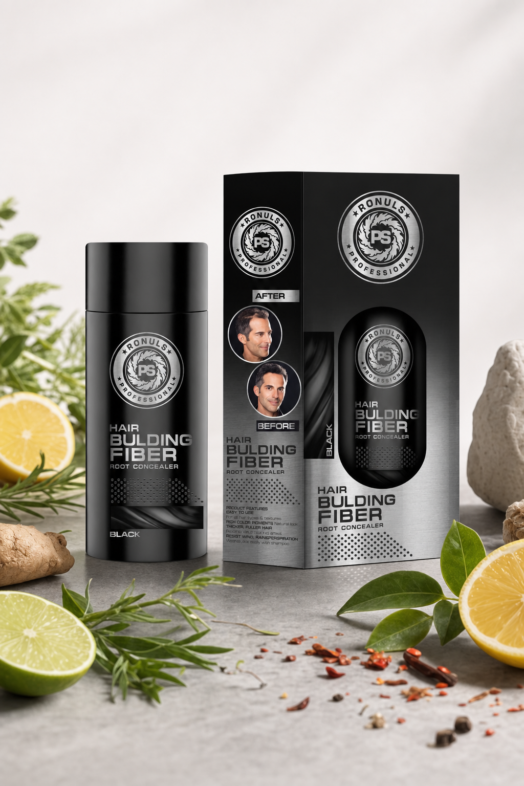 Streuhaar Fiber Haarauffüller Black RONULS 50g – Inhaltsstoffe