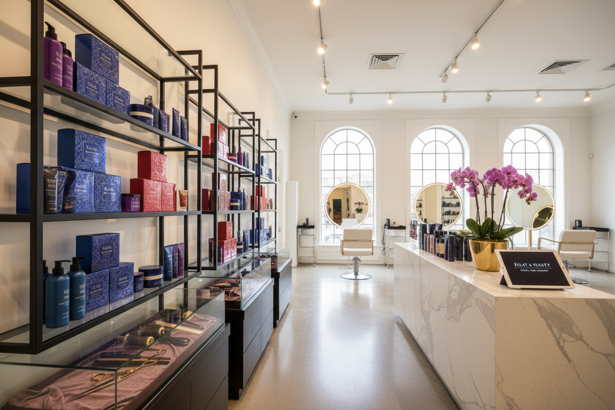 Create Vibrant High Professionel Marketing Coifeur Retail Image